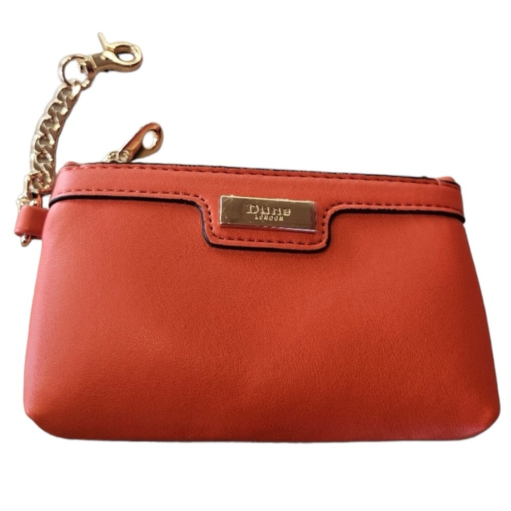 Dune London Orange Key & Card Holder NWOT